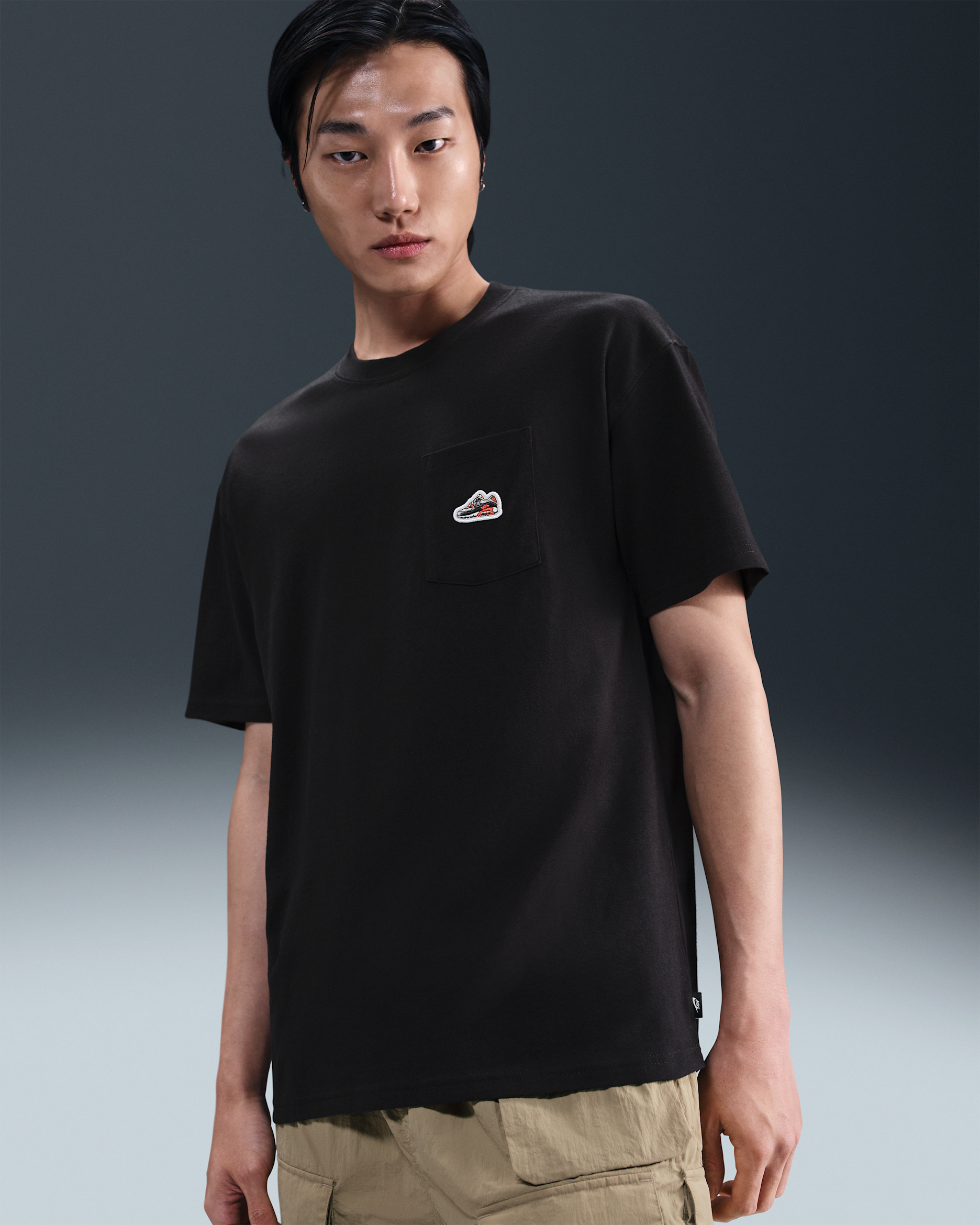 Nike Sportswear Men's Air Max 90 Patch T-Shirt. Nike ID